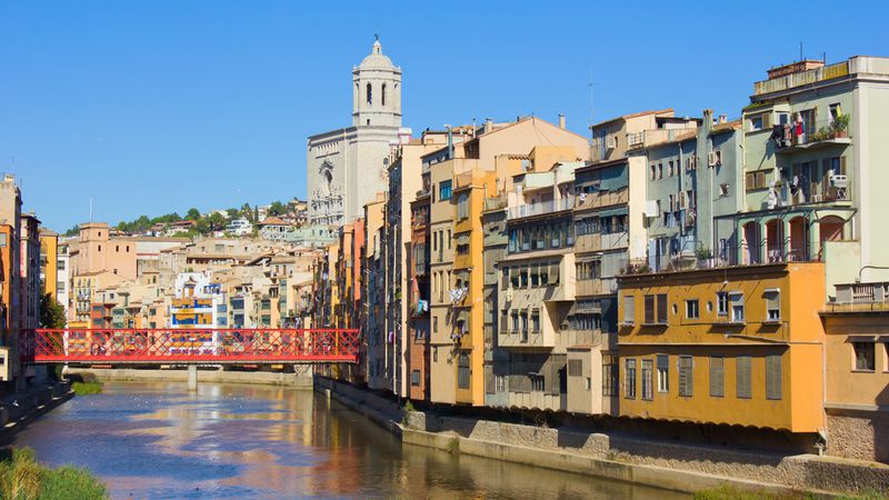 Blick auf Girona in Spanien