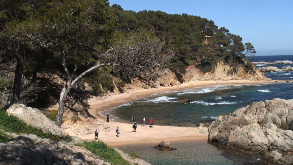 Badebucht an der Costa Brava in Spanien