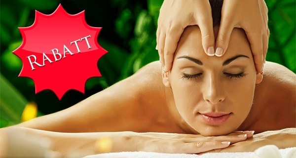 Rabattaktion Bild - Frau erhält Massage